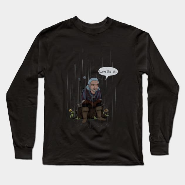 Geralt the Weatherman Long Sleeve T-Shirt by Nori